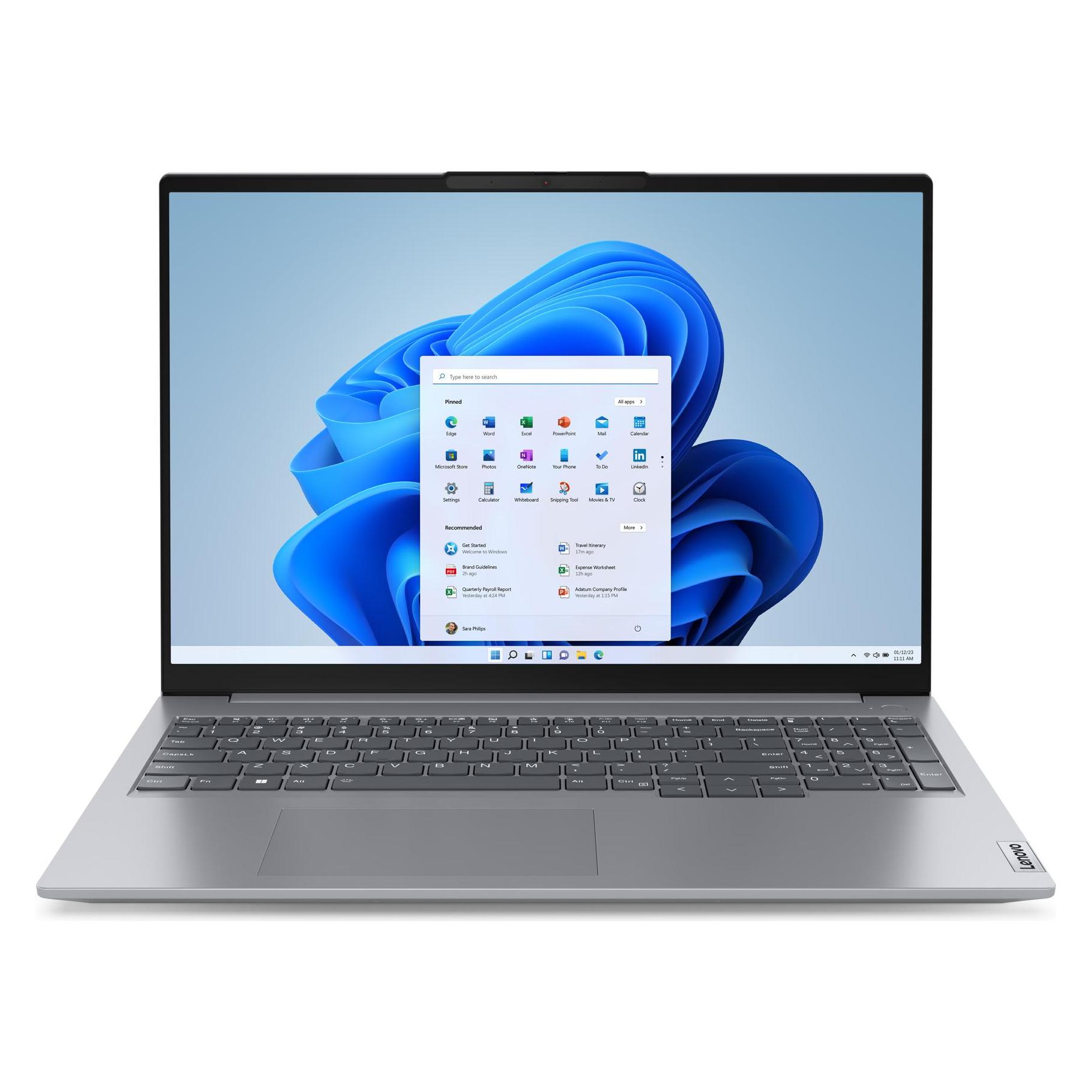 Lenovo ThinkBook 16 Gen 6 (16", 1000 GB, 32 GB, DE, AMD Ryzen 7 7730U), Notebook, Grau