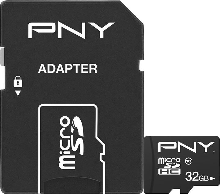 Productafbeelding PNY Performance Plus incl. adapter (32 GB, microSDHC, U1, UHS-I)