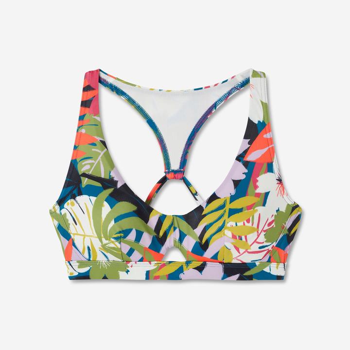 Image du produit Olaian Haut de maillot brassière de surf fleuri Femme - Agatha multicolore (80 C)