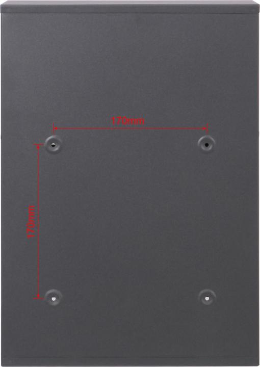 Produktbild Wiltec Briefkasten V52 Postkasten gross Namensschild 2 Schlüssel Stahl