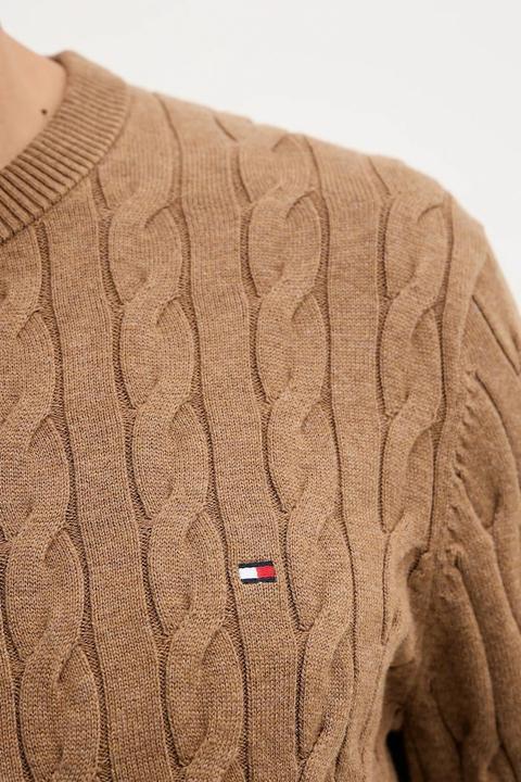 Produktbild Tommy Hilfiger Klassischer Baumwoll-Kabelpullover mit Rundhalsausschnitt (M)
