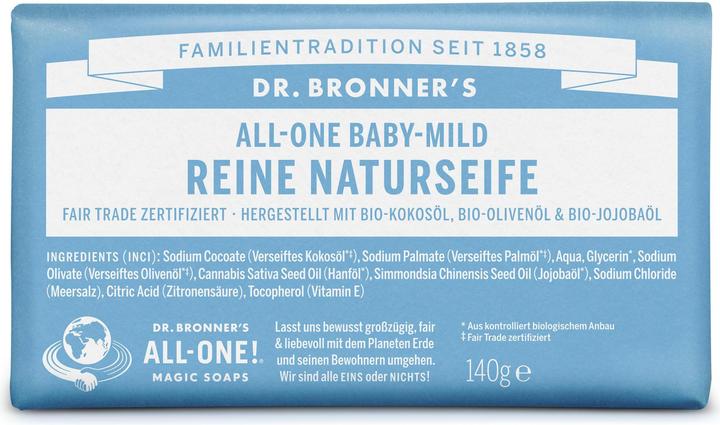 Dr. Bronner's All-One Naturseife Baby-Mild 140g (Hartseife)