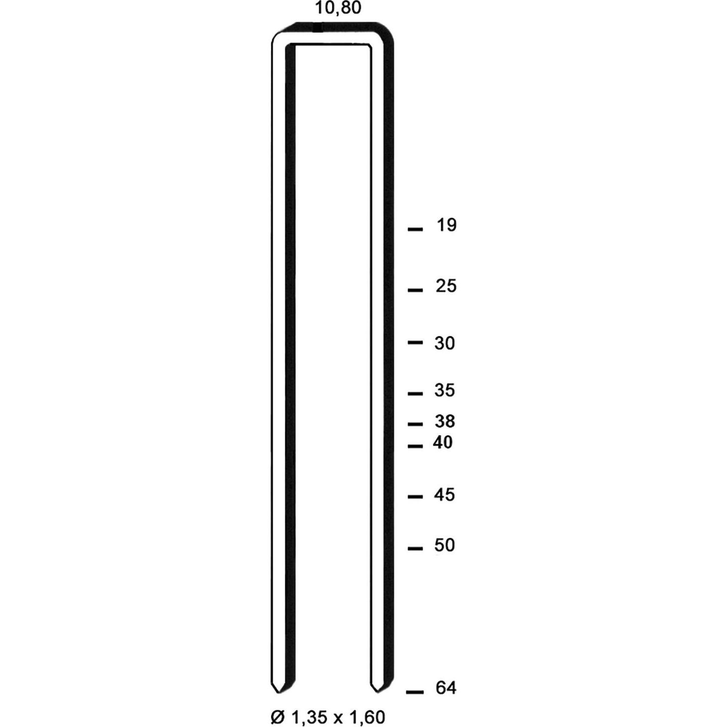 Alsafix, Tackerklammern + Tackernägel, Klammern Type L 40 mm aus Stahldraht verzinkt (12100 Stück)