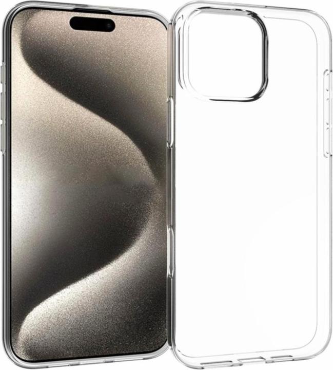 Image du produit Deltalabs iPhone 16 Pro Max Silikon Gummi Case Hülle - Transparent Slim Design 1.0 mm (Apple iPhone 16 Pro Max)