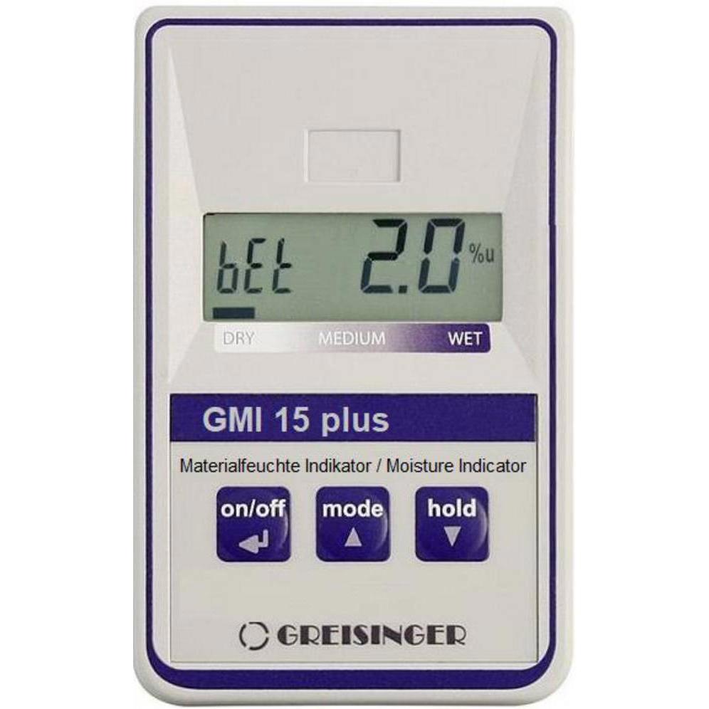 Greisinger, Feuchtigkeitsmessgerät, GMI15-plus Materialfeuchtemessgerät Messbereich Baufeuchtigkeit (Bereich) 0.0 bis 8....