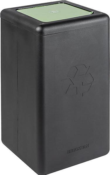 Actual product image ReinigungsBerater Waste separation system BrickBin organic waste bin black green 65 L integrated bag holder, made of (65 l)