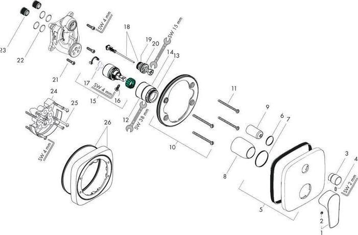 Productafbeelding hansgrohe Talis E Chroom