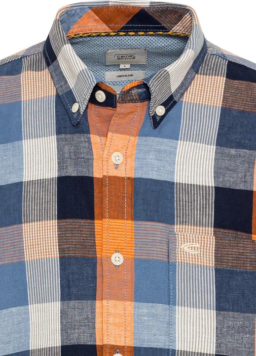 Actual product image Camel Active Linen mix checked shirt (M)