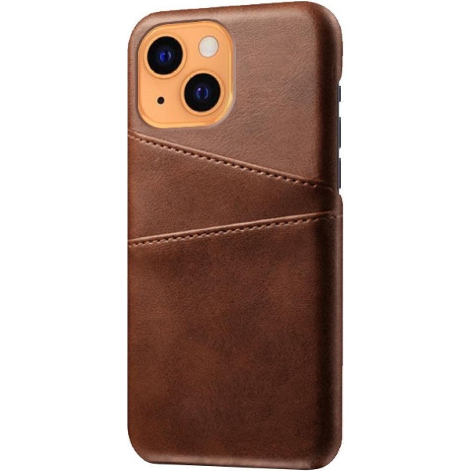 Thumbnail - Screenguard Apple iPhone 13 mini CardCaddy Leder Backcase mit Kartenfächern (Apple iPhone 13 mini), Smartphone Hülle, Br...