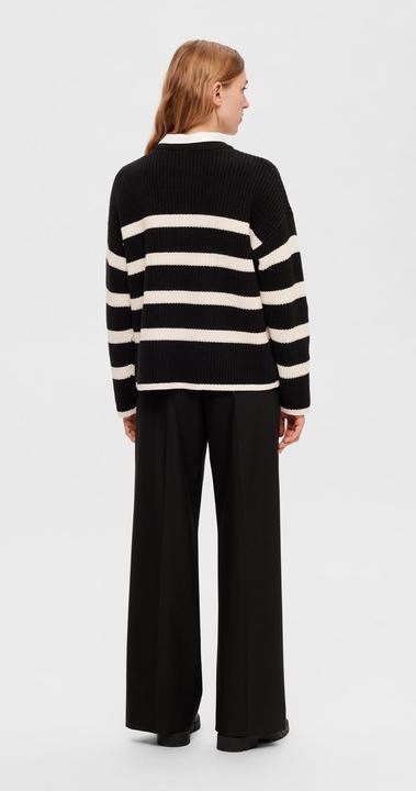 Produktbild Selected Femme Gestreifter Strickpullover (XXL)