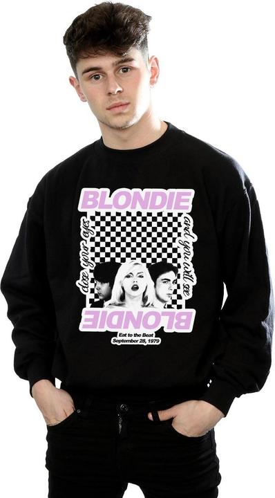 Actual product image Blondie Mens Checked Eat To The Beat Sweatshirt (L)