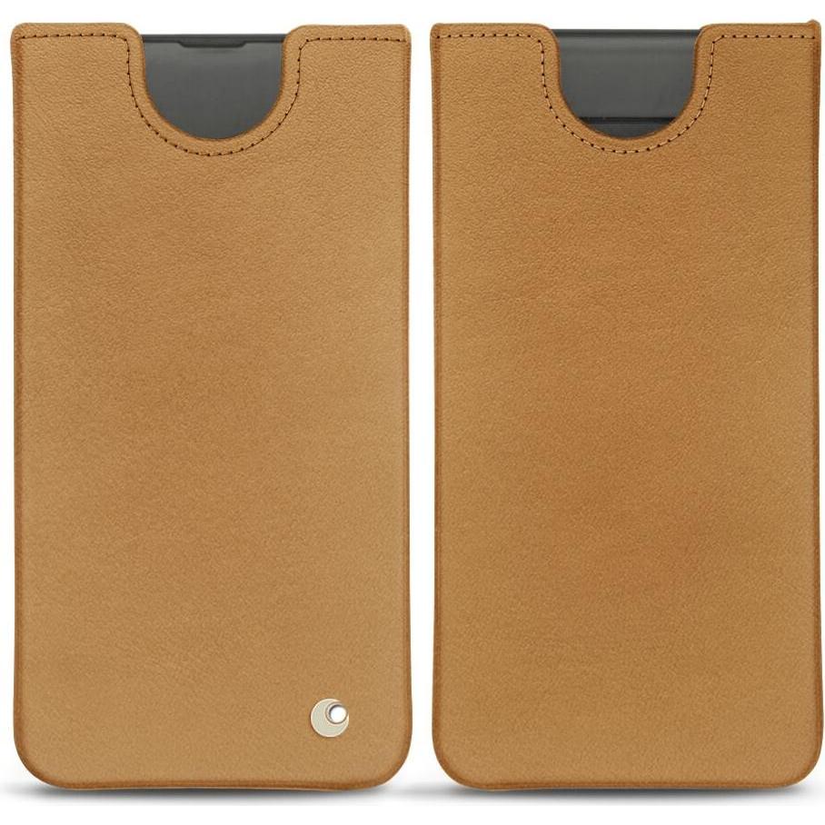 Noreve Lederschutzhülle (Samsung Galaxy S10), Smartphone Hülle, Braun
