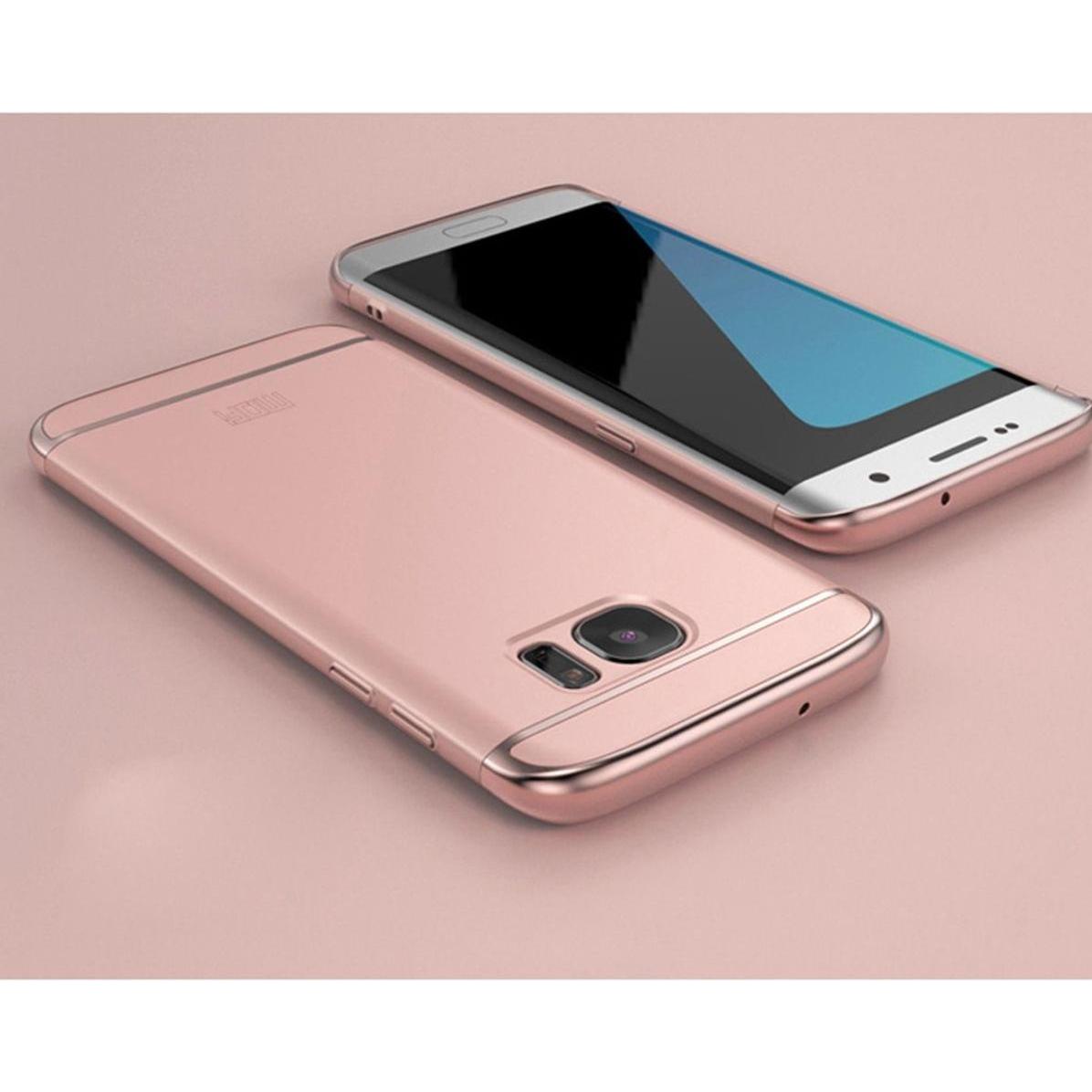 Thumbnail - König Design Handy Hülle Schutz Case für Samsung Galaxy S6 Bumper 3 in 1 Cover Rose Gold Neu (Samsung Galaxy S6), Smartp...