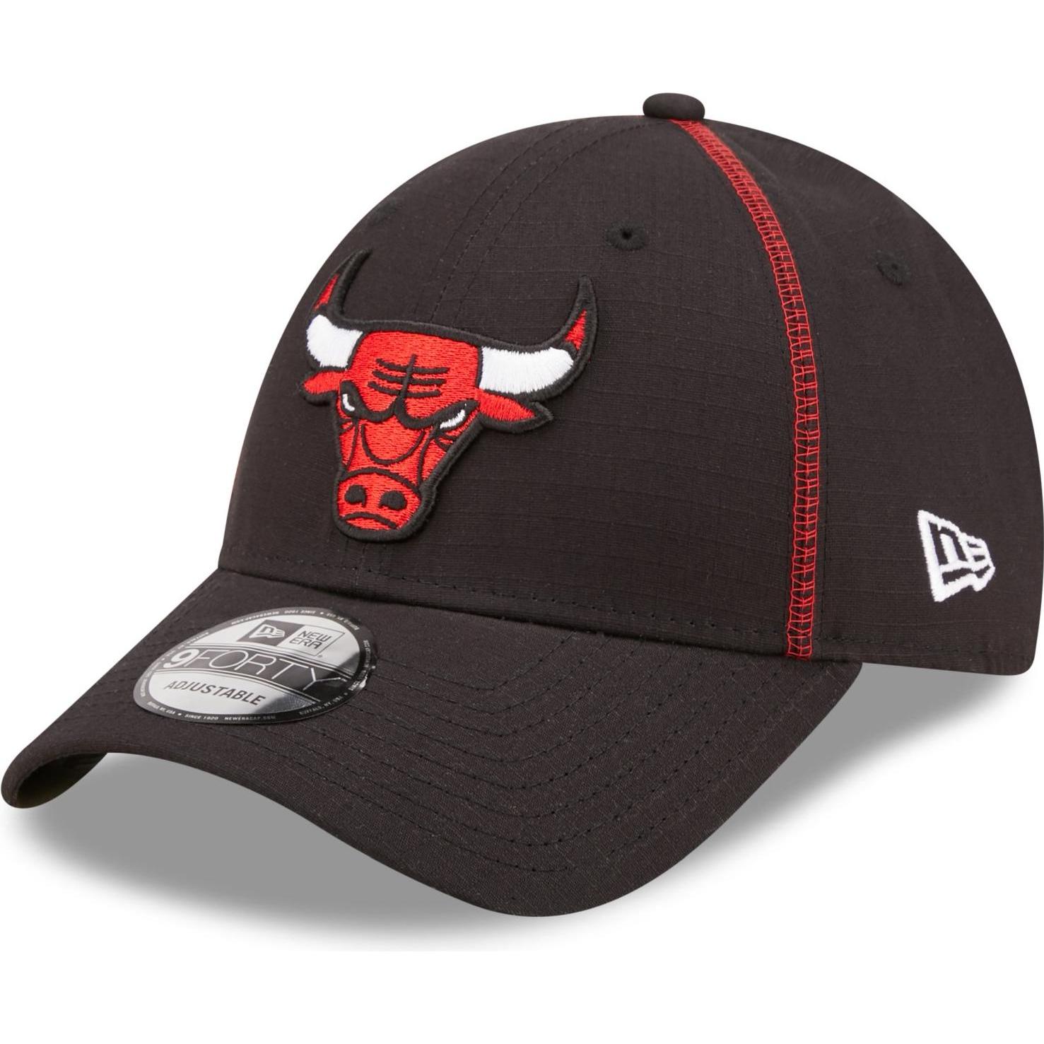 New Era, Herren, Cap, 9Forty Clipback Ripstop Chicago Bulls, Schwarz, (One Size)