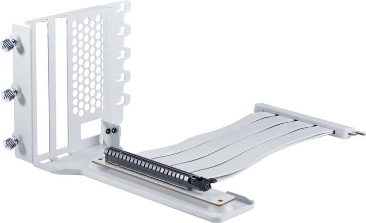 Actual product image Phanteks Vertical GPU bracket II + PCI-E 4.0 x16 riser ribbon cable, 22 cm - white