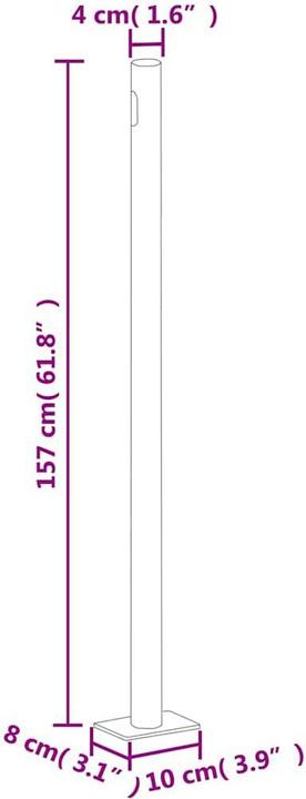 Produktbild vidaXL Seitenmarkise (6 m)