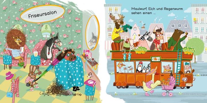 Image du produit Le zèbre, l'hippopotame et la gazelle courent rapidement vers... Arrêt! (Allemand)