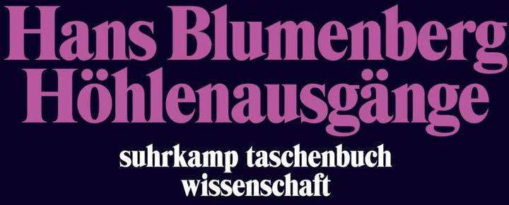 Produktbild Höhlenausgänge (Deutsch, Hans Blumenberg, 1996)