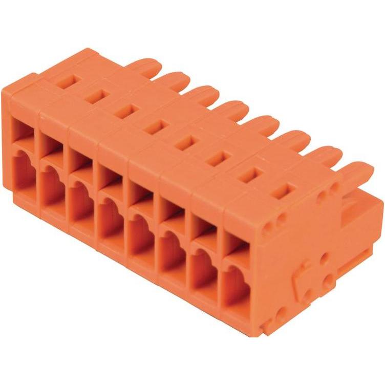 Wago Federleiste Orange 734-208 Inhalt: 50 St., Elektronikkabel + Stecker, Orange