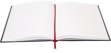 Actual product image Oxford Black 'n Red (A4, Checked, Hardcover)