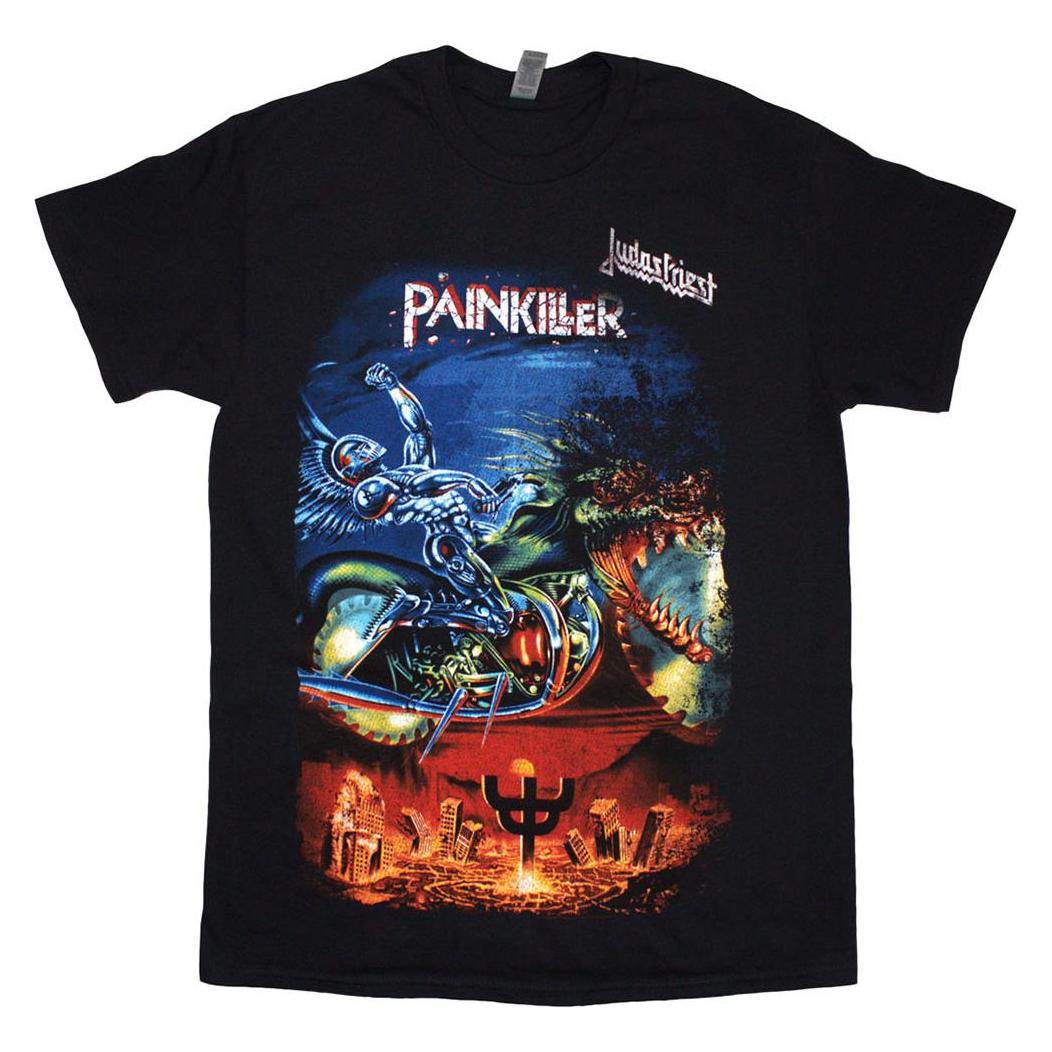 Judas Priest, Herren, Shirts, Painkiller, Schwarz, (M)