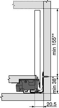 Actual product image Blum Legrabox pure C
