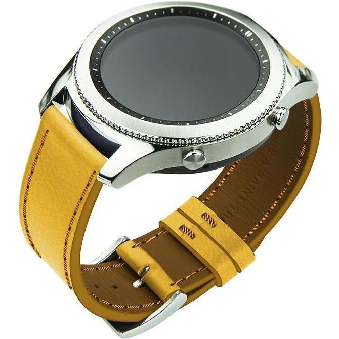 Noreve Lederarmband (22 mm, Cuir, Diverse), Uhrenarmband, Gelb