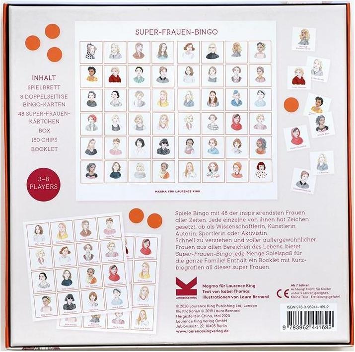 Produktbild 441692 - Super-Frauen-Bingo - Brettspiel, 2-8 Spieler, ab 6 Jahren (DE-Ausgabe) (Deutsch)