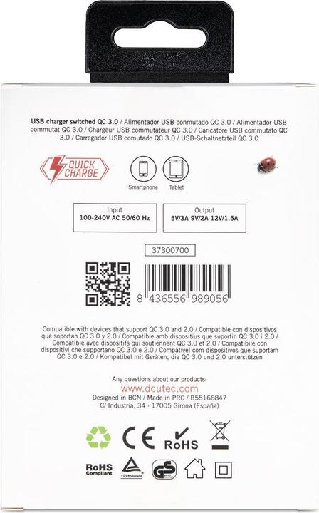 Image du produit DCU Tecnologic Alimentation USB Quick Charge