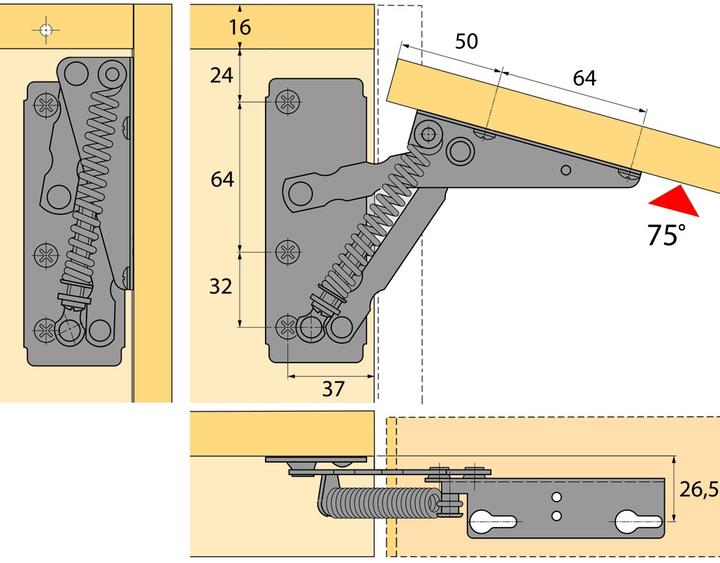 Productafbeelding Hettich Klepsteunen