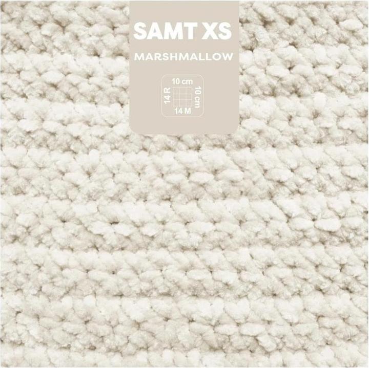 Actual product image Myboshi Yarn Chenille Velvet, Marshmallow (90 m)