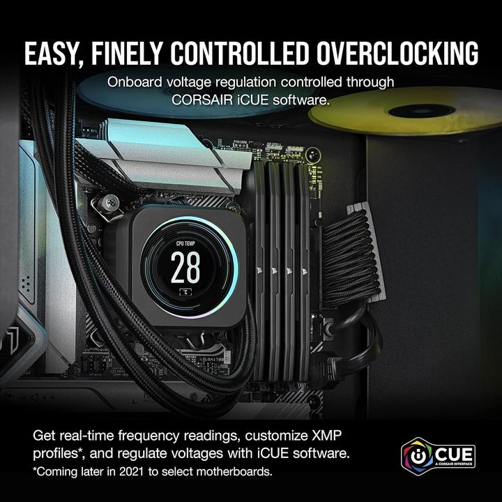 Image du produit Corsair DDR5 64GB PC 6600 CL32 KIT (2x32GB) VENGEANCE noir détail (2 x 32GB, 6600 MHz, RAM DDR5, DIMM)