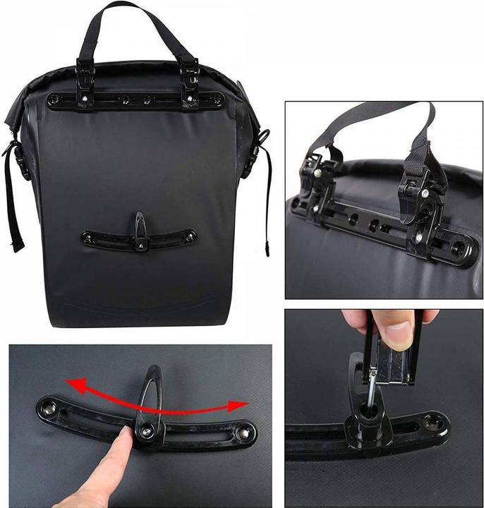Produktbild Roswheel Wasserdichte Seitentasche für den Hinterradgepäckträger (20 l, Gepäckträgertasche)