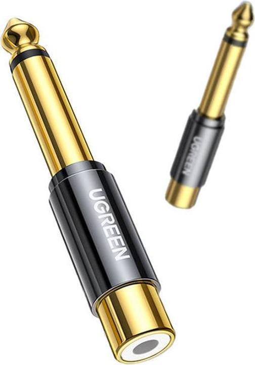 Produktbild Ugreen 6.35 mm Klinken Stecker auf RCA Cinch Buchse Adapter (Klinkenadapter)