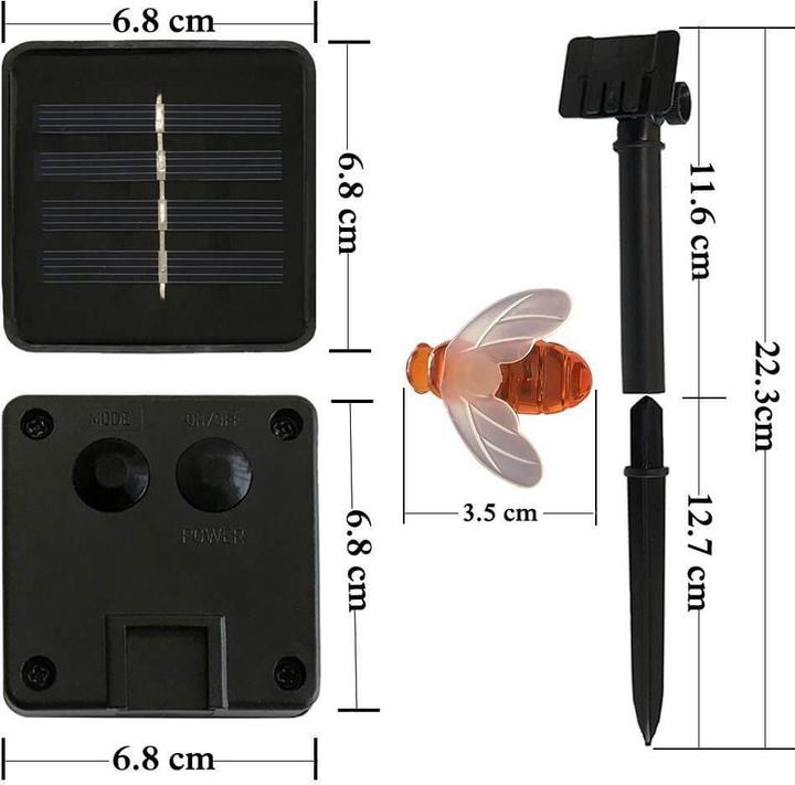 Actual product image Cover-Discount Solar LED fairy lights bees (6.50 m)