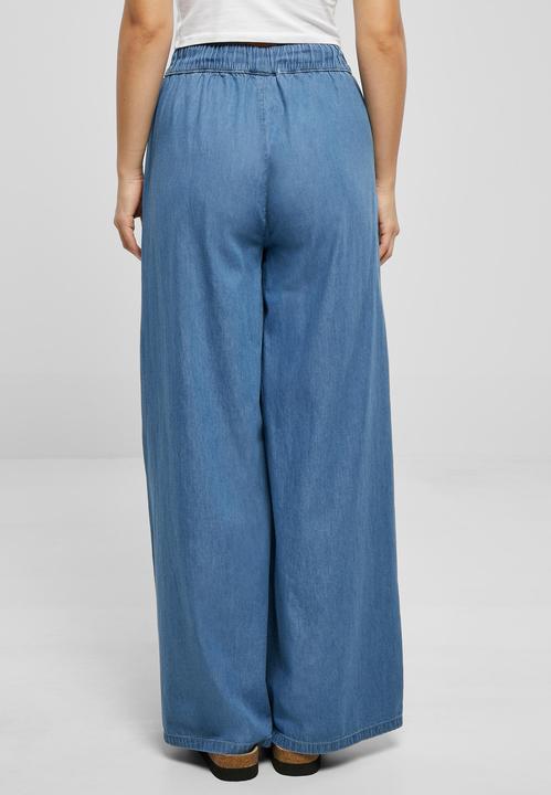 Actual product image Urban Classics Ladies Light Denim Wide Leg Pants (XXL)