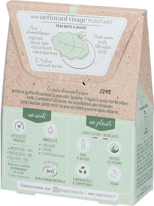 Actual product image Respectueuse My Purifying Solid Face Cleanser 35g (Cleansing lotion)