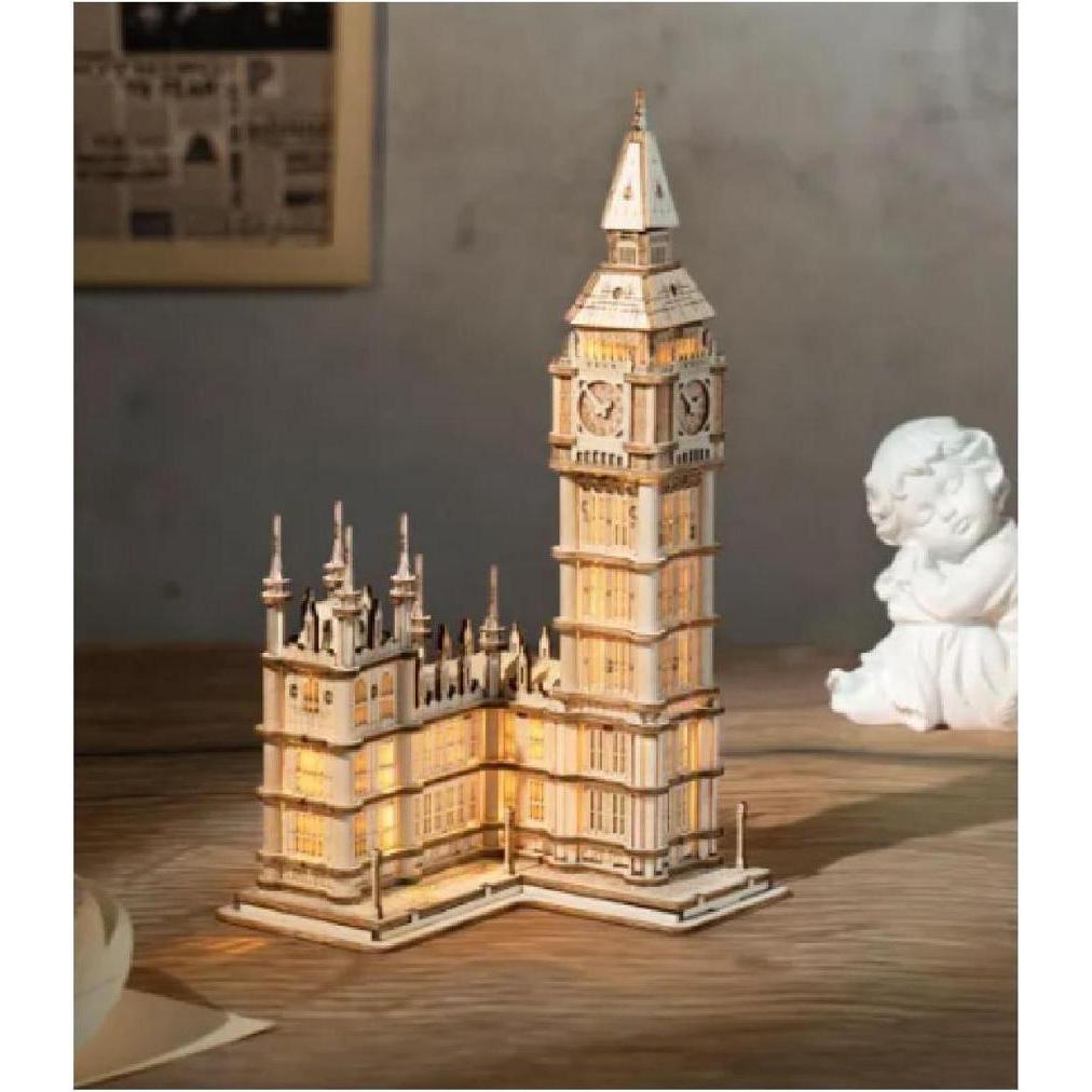 Thumbnail - Robotime Holzmodell 3D-Puzzle Big Ben (220 Teile)