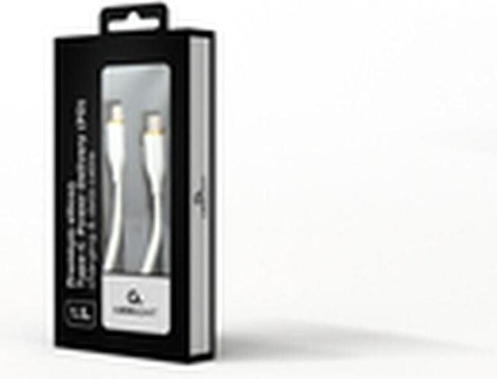 Actual product image Gembird CABLE USB-C 1.5M PREMIUM WHITE/CC-USB2S-CMCM-1.5M-W (1.50 m, USB 2.0, 60 W)