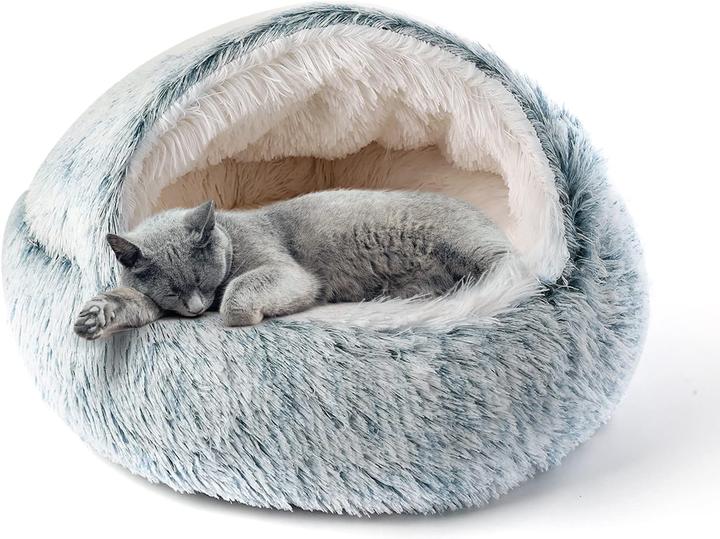 Catism Gemütliches Katzenbett mit Decke, waschbar (Katze)