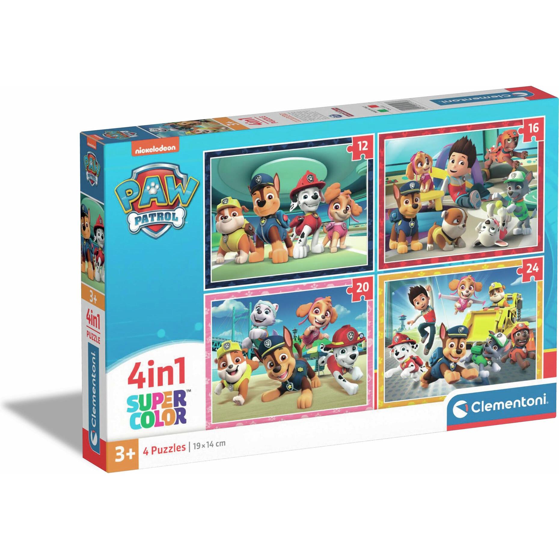 Clementoni Multicolore Puzzle Paw Patrol In (4 Pezzi)