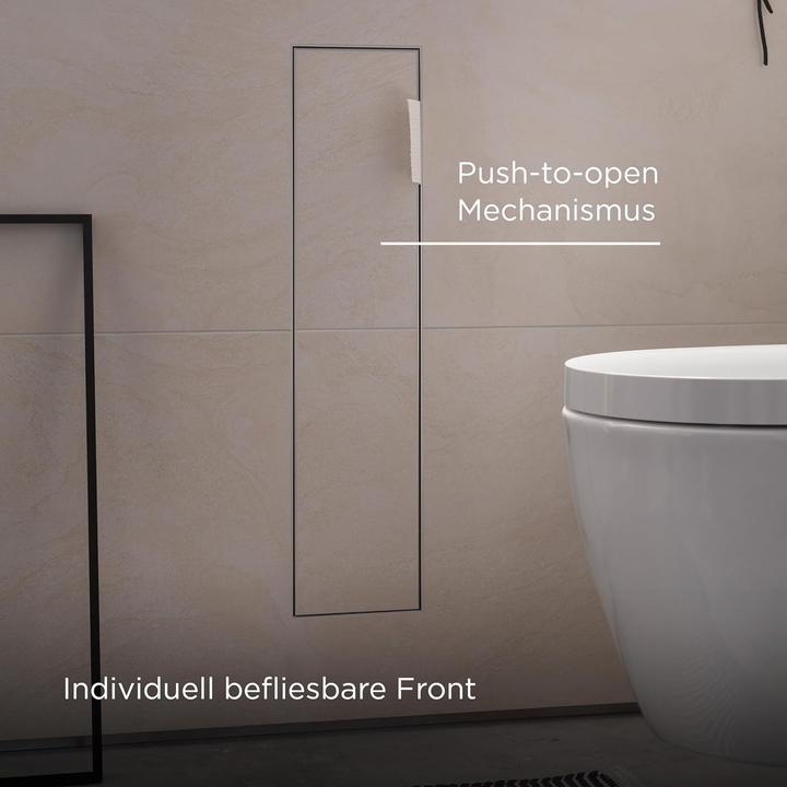 Produktbild Emco WC-Modul ASIS PLUS UP 658x154mm Türanschlag links Aluminium