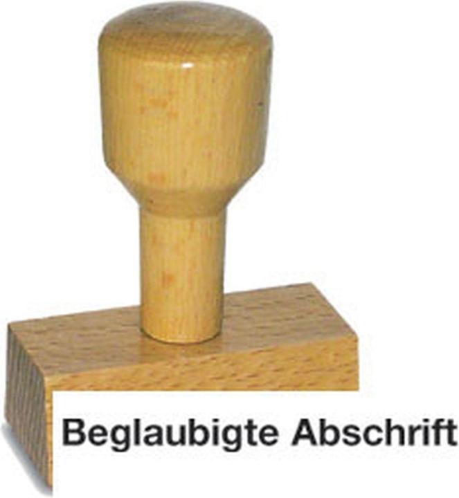 Produktbild Neutral Holzstempel 'Abschrift'