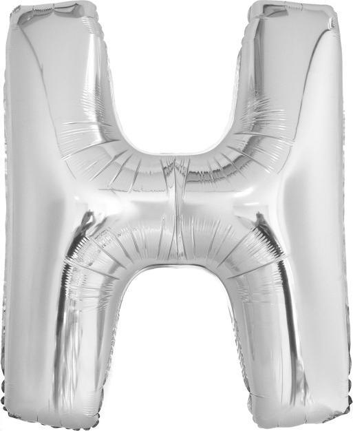 Actual product image Amscan Foil Balloon Maxi Letter H silver (5 x)