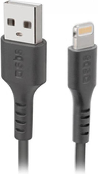 Image du produit SBS TECABLEUSBIP589K Câble USB 1 m USB 2.0 USB A Lightning Noir (1 m, USB 2.0)