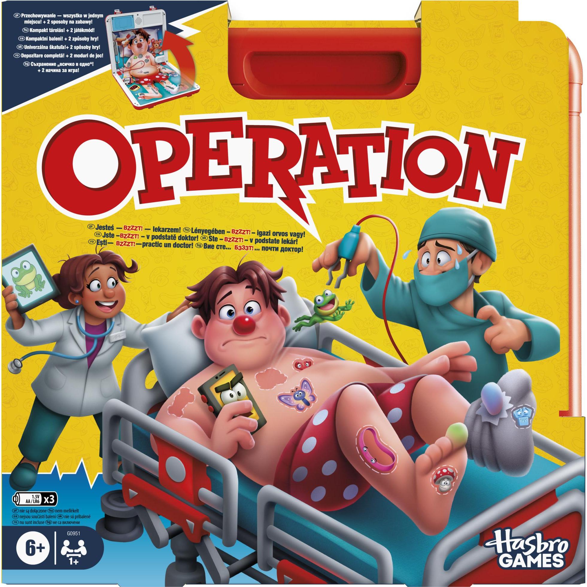 Hasbro Gaming Doktor Bibber elektronisches Brettspiel in einer Tragebox (Tedesco, 1 Giocatori)