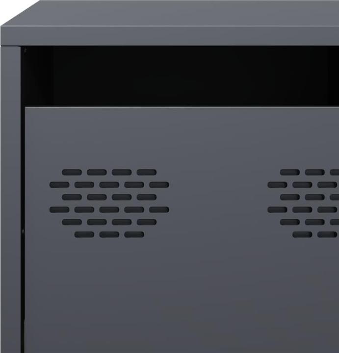 Produktbild vidaXL TV Schrank Fernsehtisch Fernsehschrank Lowboard TV Möbel Anthrazit Stahl