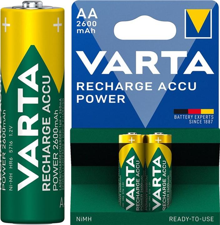 Produktbild Varta Recharge Accu Power (2 Stk., AA, 2600 mAh)