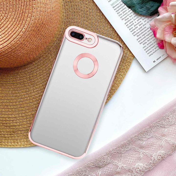 Actual product image Cadorabo TPU Chrome Case with Camera Protector for Apple iPhone 7 PLUS / 7S PLUS / 8 PLUS (Apple iPhone 7 Plus, Apple iPhone 7s Plus)