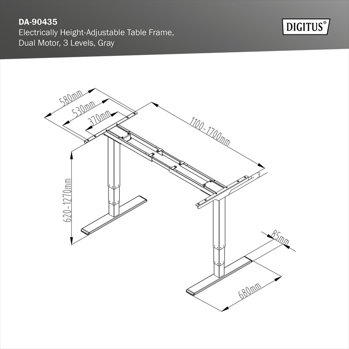 Image du produit Digitus Piètement de table